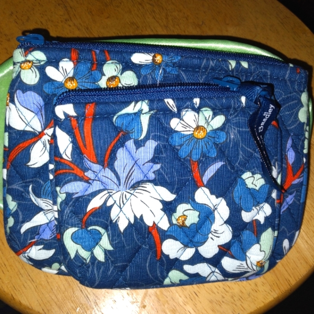 2/$20 Vera Bradley Blue Pouch Travel Bags